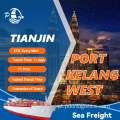 Frete marítimo de Tianjin a Port Kelang West